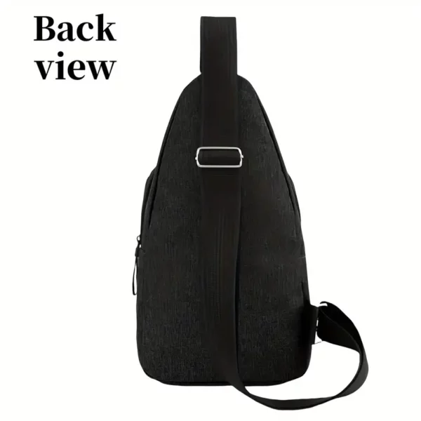 Sac Bandoulière Léger en Tissu avec Sangle Réglable – Image 4