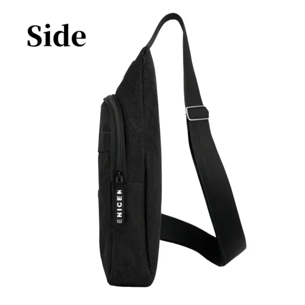 Sac Bandoulière Léger en Tissu avec Sangle Réglable – Image 3