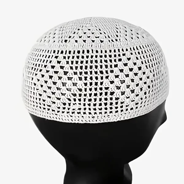 Casquettes Kufi Musulmanes pour Hommes en Polyester Respirant