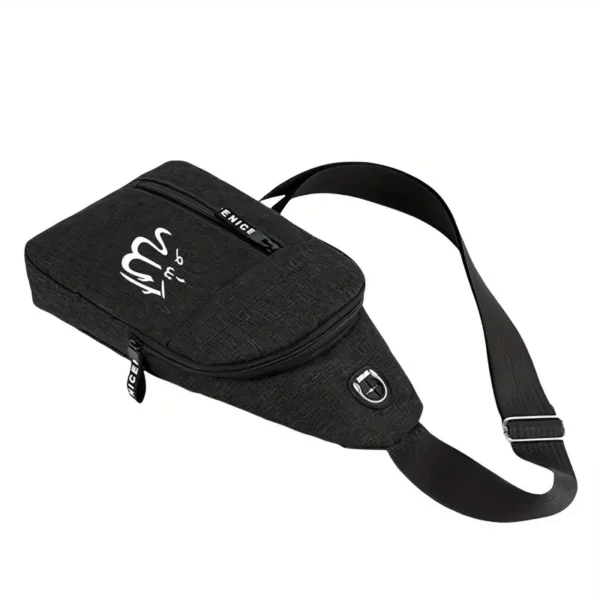Sac Bandoulière Léger en Tissu avec Sangle Réglable – Image 2